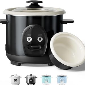 Electric Rice Cooker with Steamer Basket โ Alloy Iron Inner Pot for Perfect Every Grain