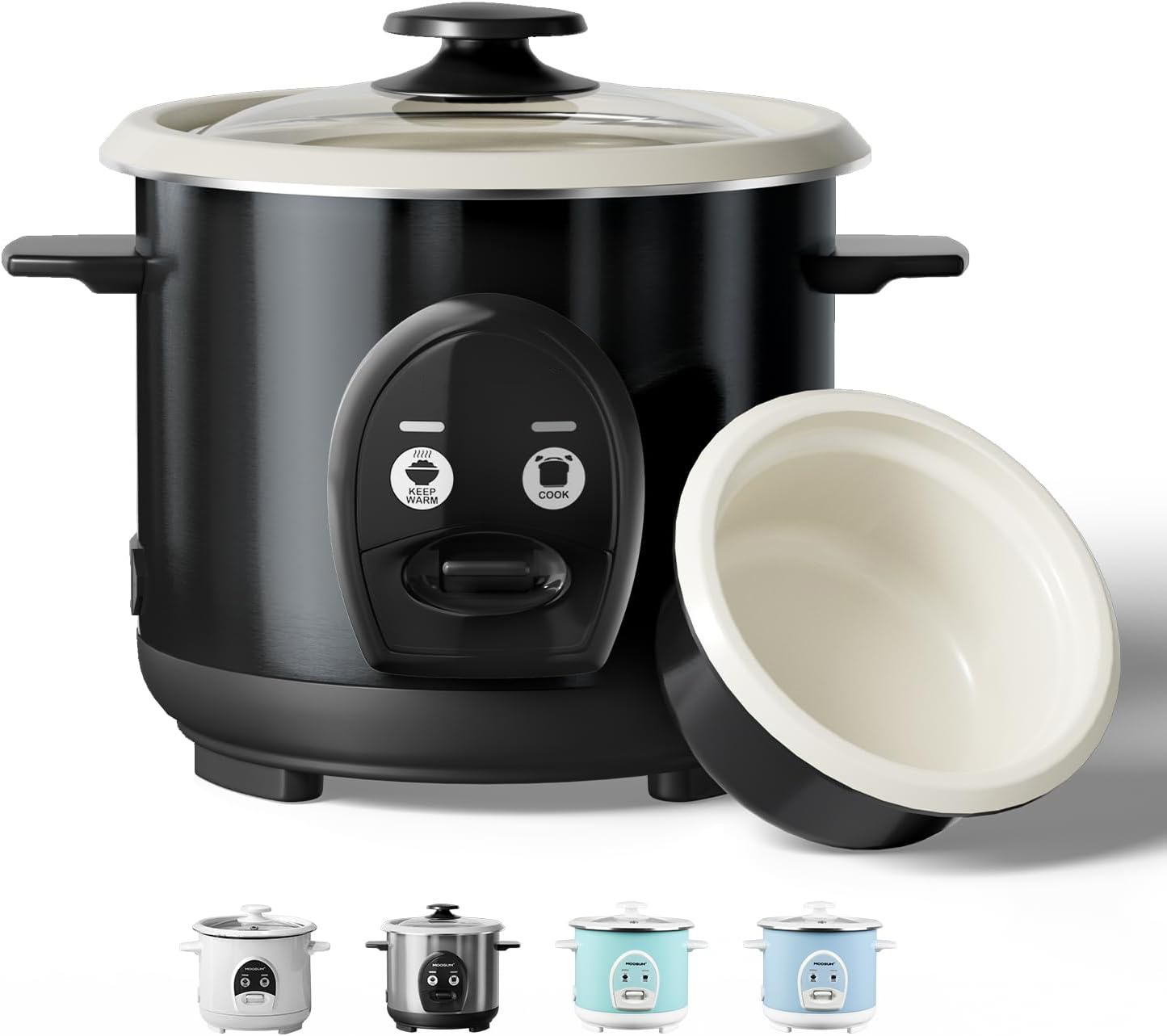 Premium Alloy Iron Liner Rice Cooker, Includes Steamer, Easy to Use and Clean - Image 2